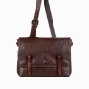 Salvatore Sorrentino Leather Convertible Messenger Bag - 17"