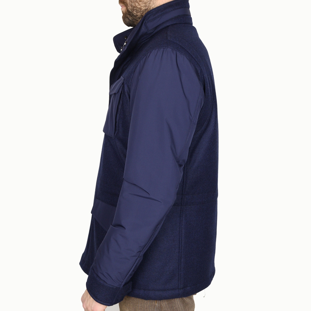 Di Bello Wool/Cashmere Jacket - Loro Piana Green Storm System