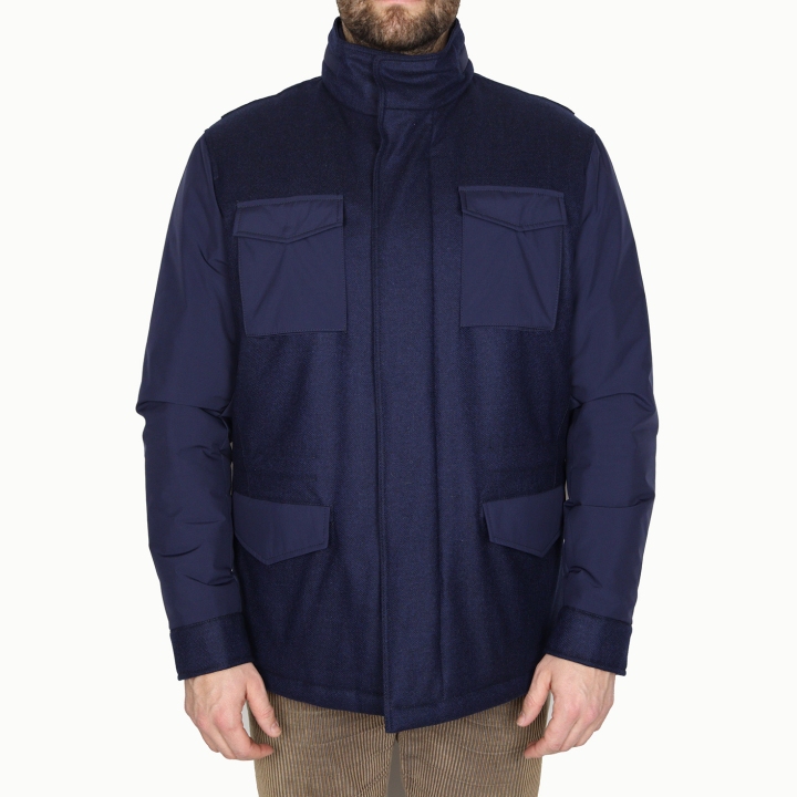 Di Bello Wool/Cashmere Jacket - Loro Piana Green Storm System