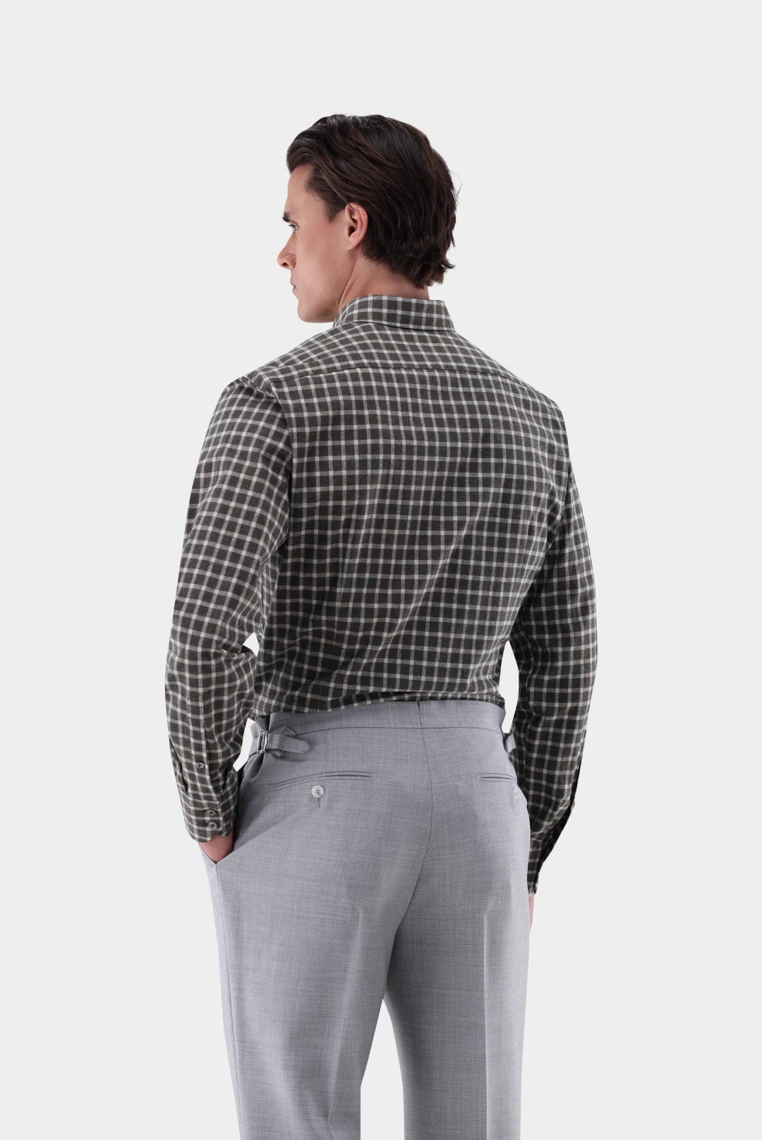 Van Laack Checked Flannel Cotton Shirt