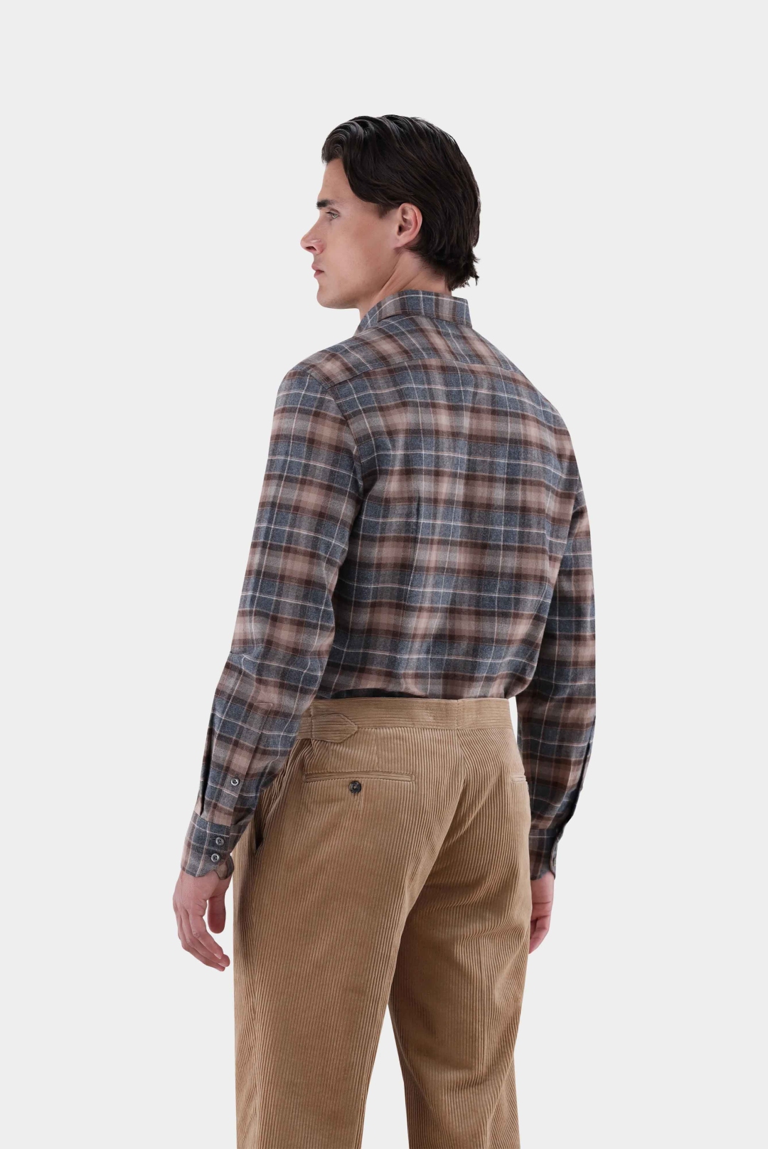 Van Laack Checked Flannel Cotton Shirt