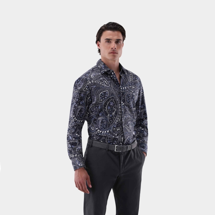 Van Laack Paisley Cotton Shirt