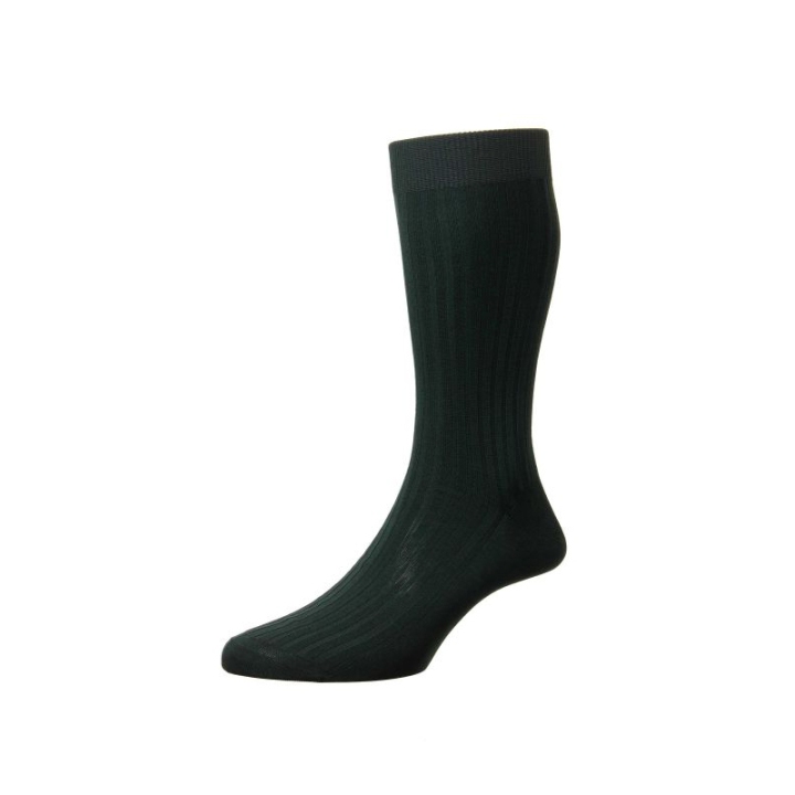 Pantherella Ribbed Cotton Lisle Men's Socks