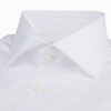Stenstroms White Twill Regular Body Cotton Dress Shirt