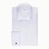Stenstroms White Wingtip Collar Cotton Tuxedo Shirt