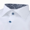 Stenstroms White Twill Regular Fit Cotton Dress Shirt