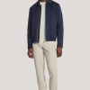 Jack Victor Navy Cotton and Cashmere Bomber Jacket