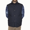 Di Bello Wool/Cashmere Charcoal Grey Reversible Vest - Loro Piana Green Storm System