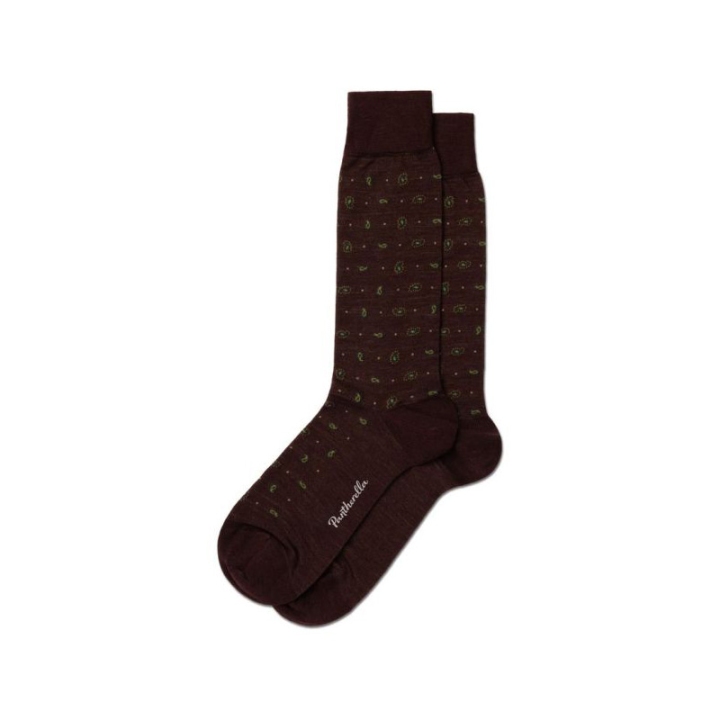 Pantherella Paisley & Spot Merino Wool Men's Socks