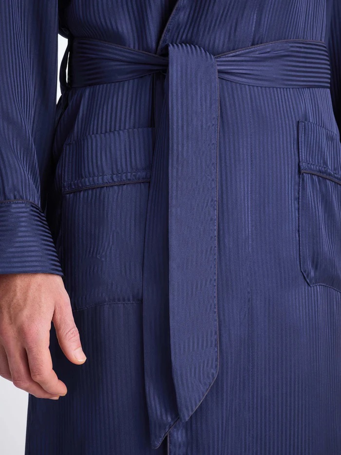 Derek Rose Men's Silk Dressing Gown