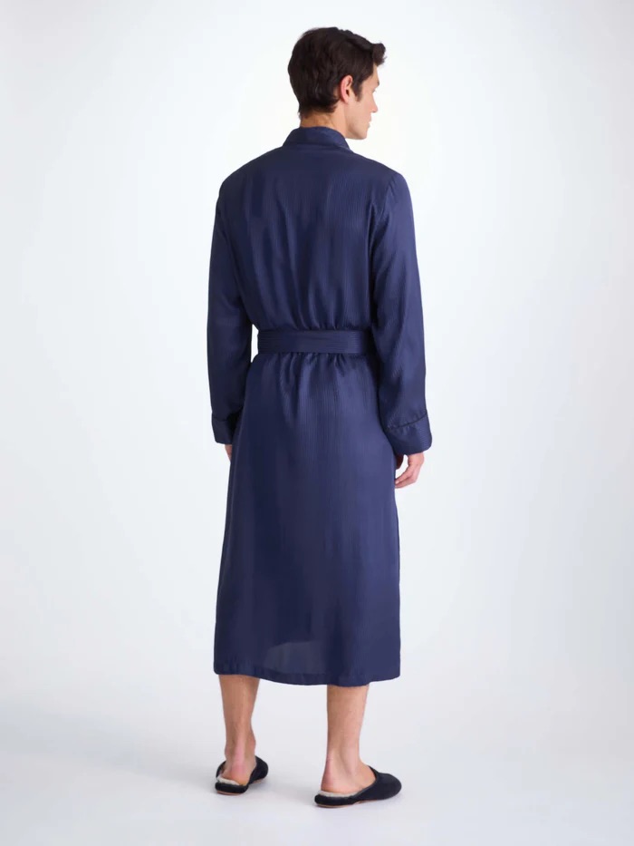 Derek Rose Men's Silk Dressing Gown