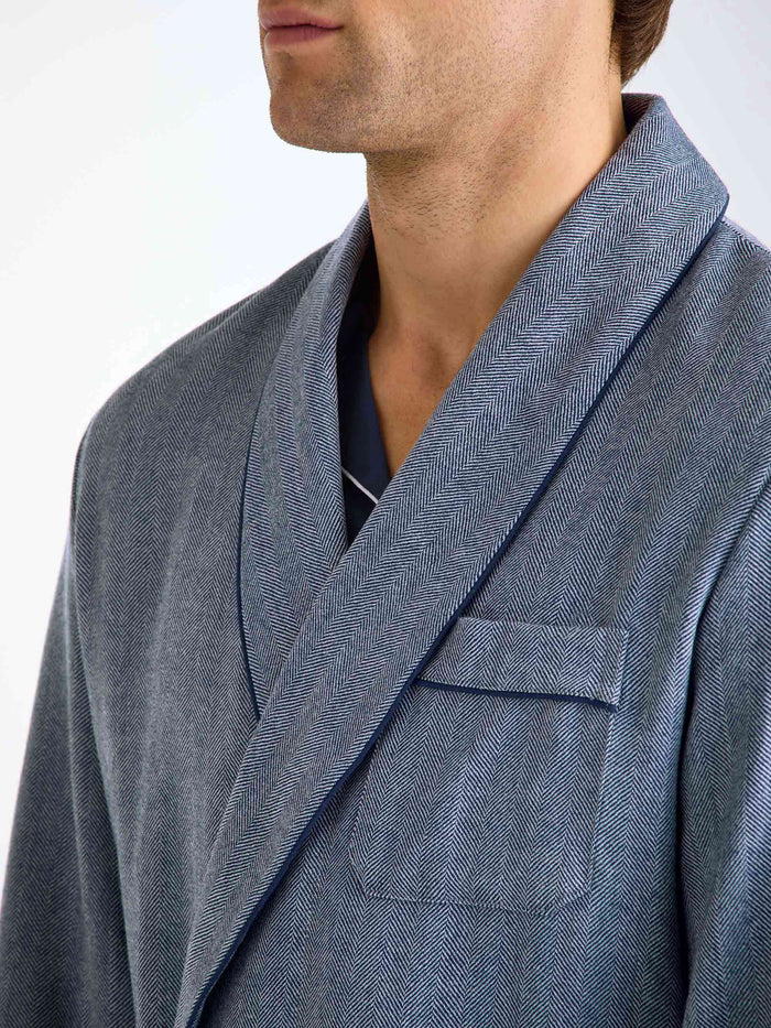 Derek Rose Men's Wool Dressing Gown