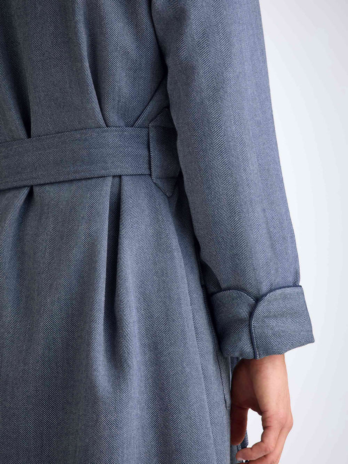 Derek Rose Men's Wool Dressing Gown