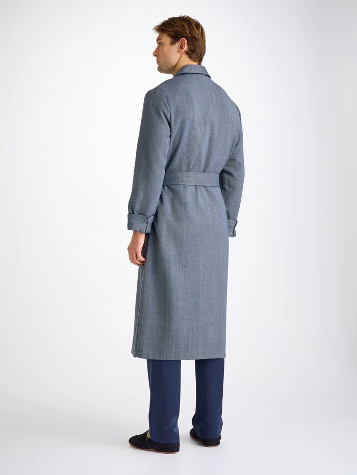 Derek Rose Men's Wool Dressing Gown