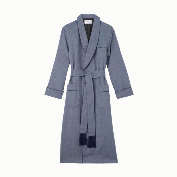 Derek Rose Men's Wool Dressing Gown