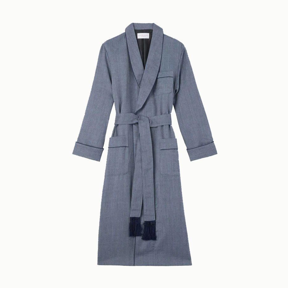 Derek Rose Men's Wool Dressing Gown