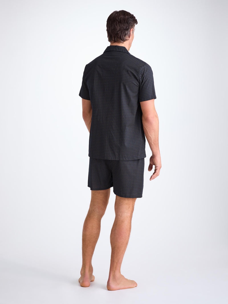 Derek Rose Cotton Batiste Jungle Leaf Print Shorty Pyjamas