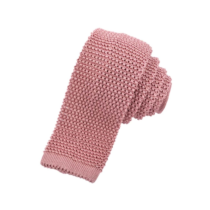 Dion Solid Plain Silk Knit Tie