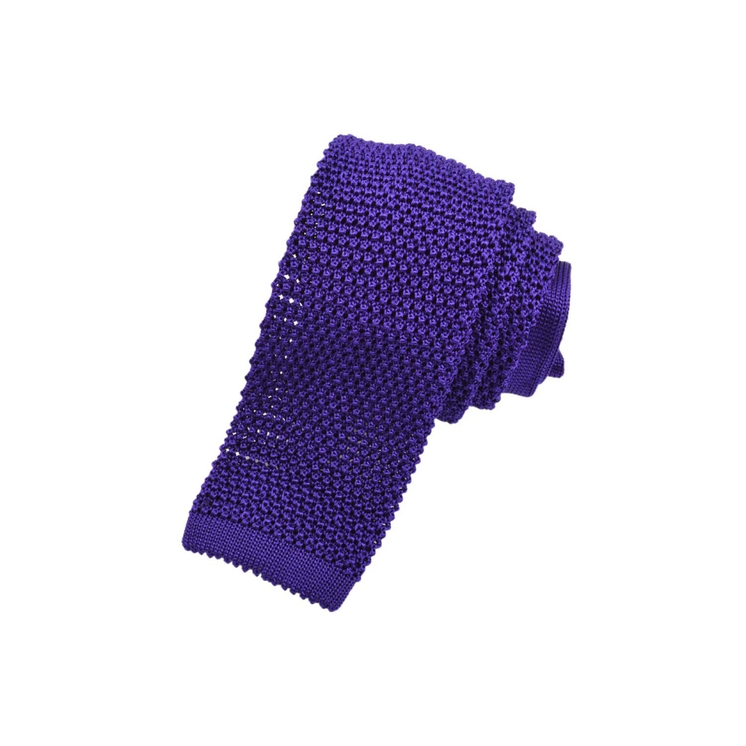 Dion Solid Plain Silk Knit Tie