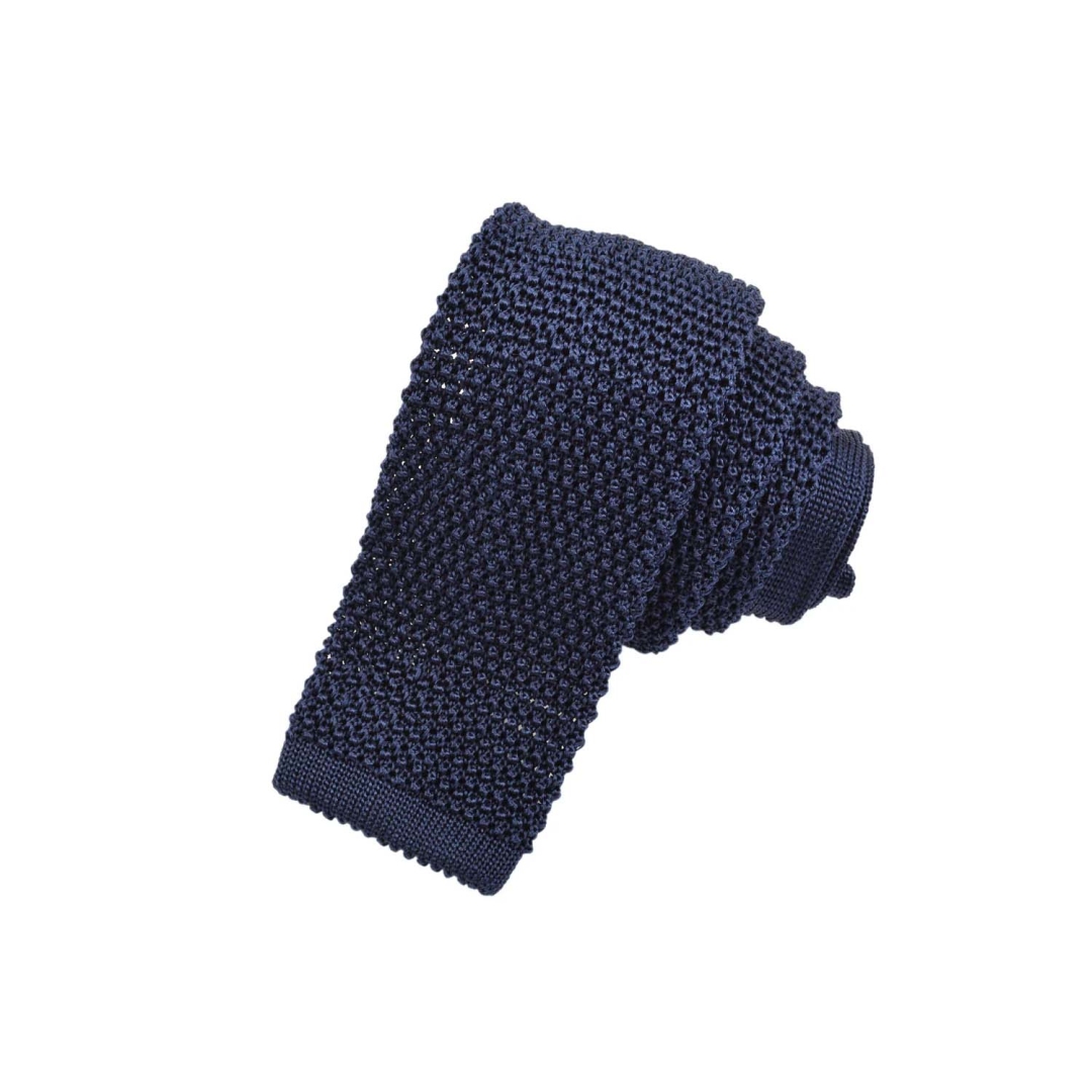 Dion Solid Plain Silk Knit Tie