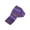 Dion Tri Color Bar Stripe Silk Knit Tie