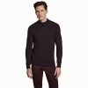Jack Victor Merino Wool Melange Quarter Zip Sweater