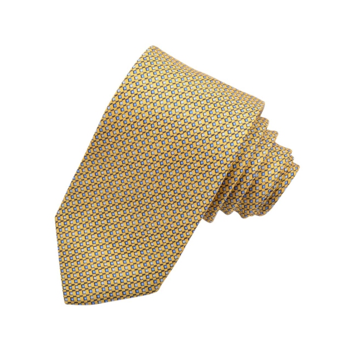 Dion Micro Medallion Silk Tie