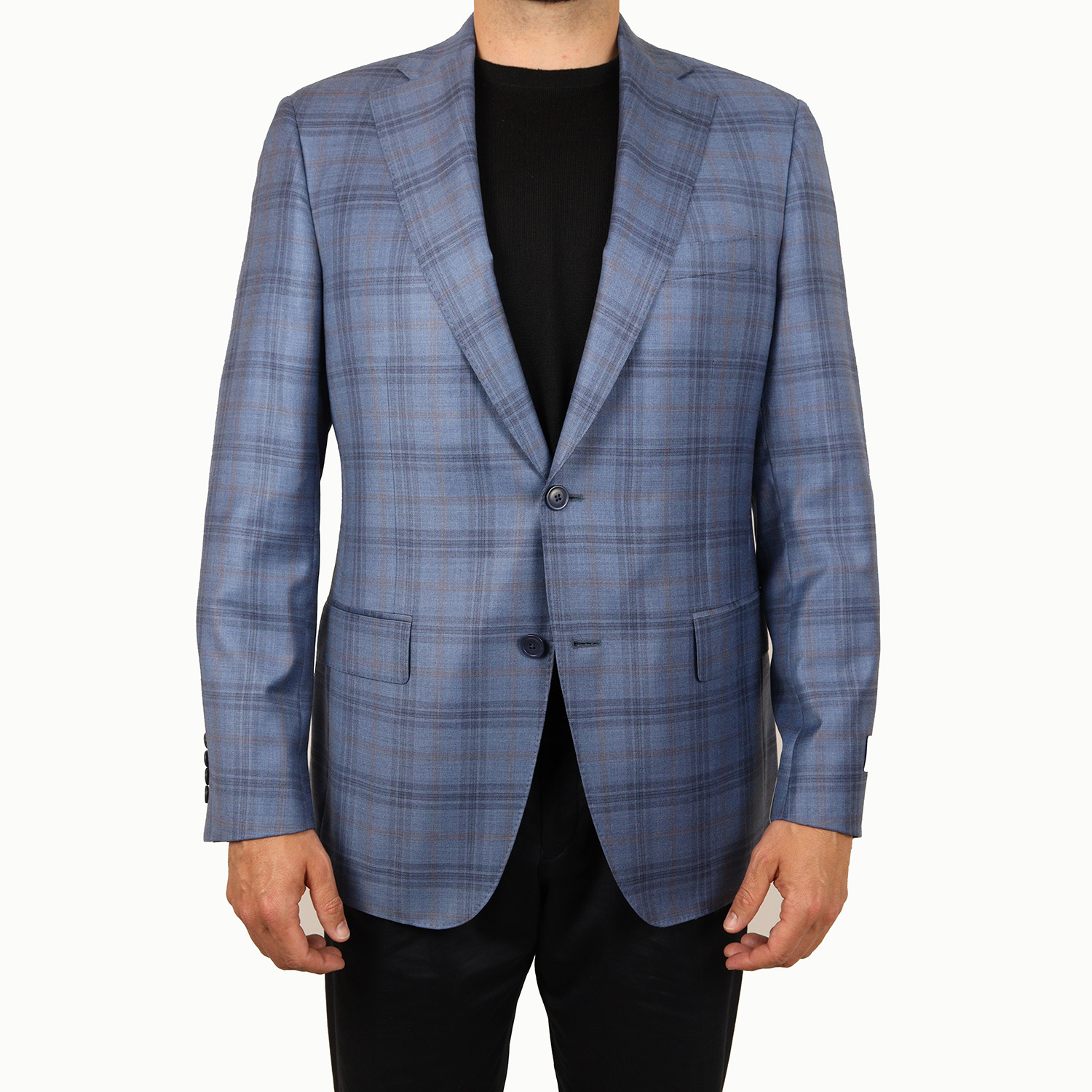 Samuelsohn Plaid Wool Blazer