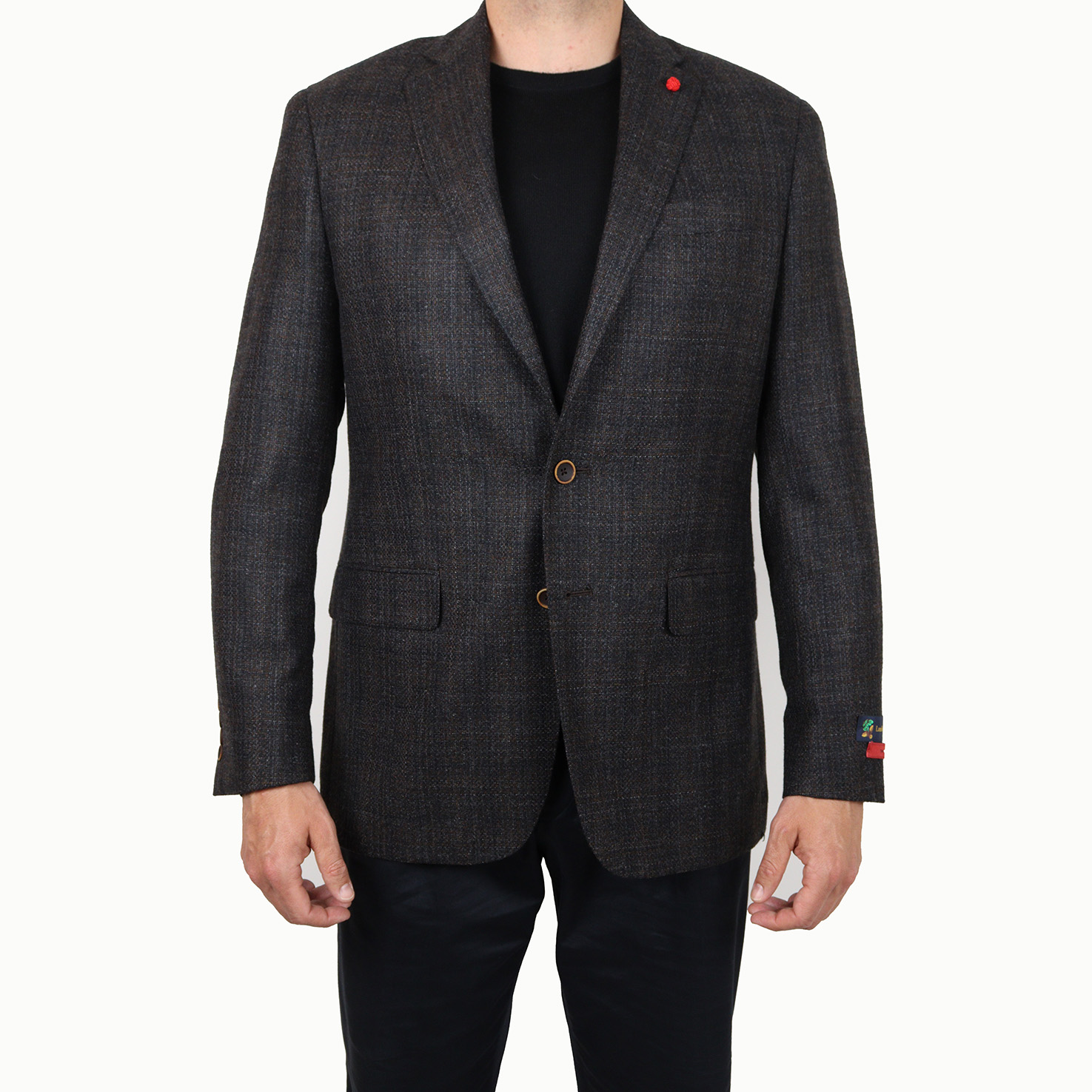 TailoRED Charcoal/Brown Wool/Silk/Cashmere Sports Jacket