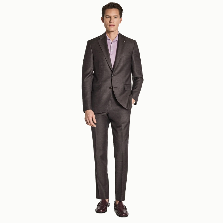 Jack Victor Brown Wool Suit