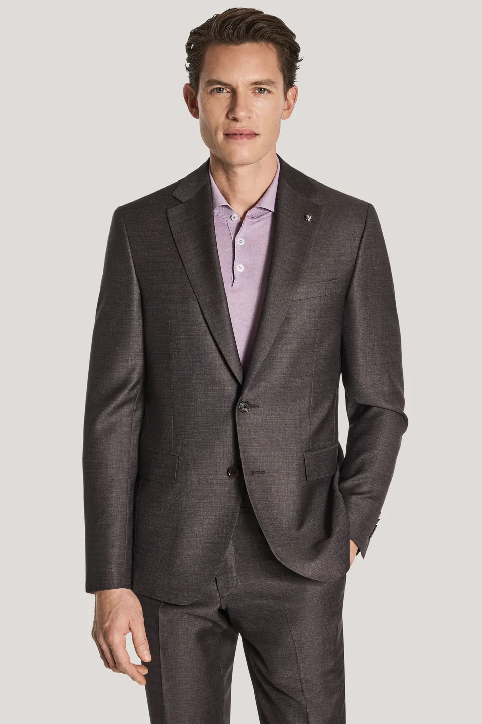 Jack Victor Brown Wool Suit
