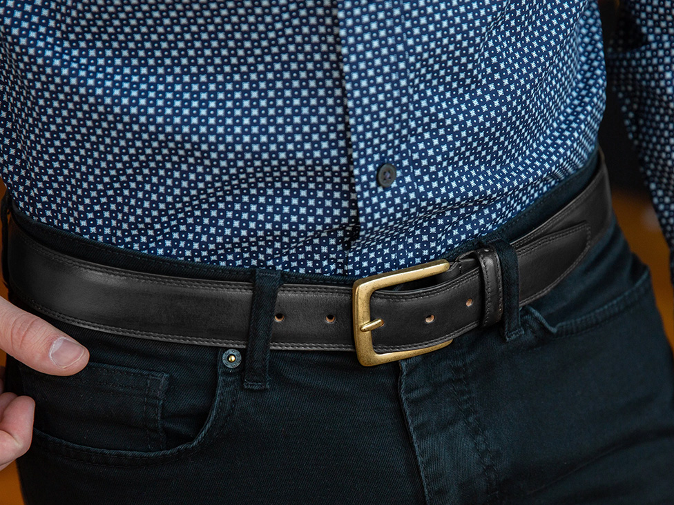 Bosca Dolce Amalfi Leather Belt